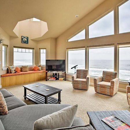 Oceanfront South Beach Home With Hot Tub And Sauna 纽波特 外观 照片