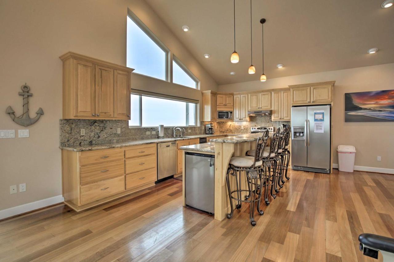 Oceanfront South Beach Home With Hot Tub And Sauna 纽波特 外观 照片
