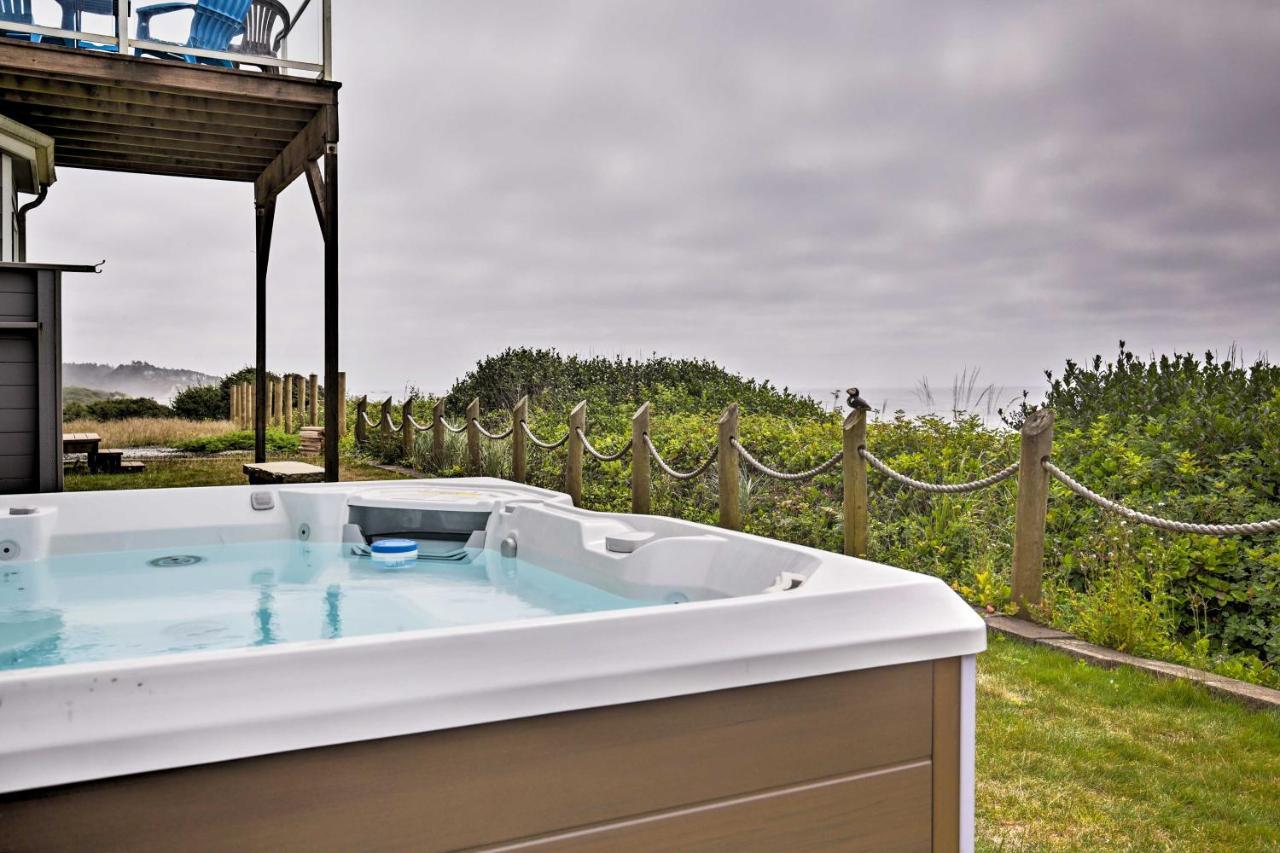 Oceanfront South Beach Home With Hot Tub And Sauna 纽波特 外观 照片
